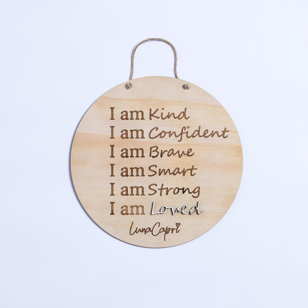 Luna's Mantra Affirmation Plaque
